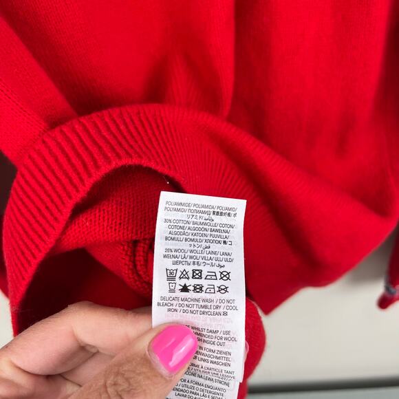 Mini Boden Fun Fair Isle Cardigan Red Father Christmas 9-10 - Picture 7 of 7